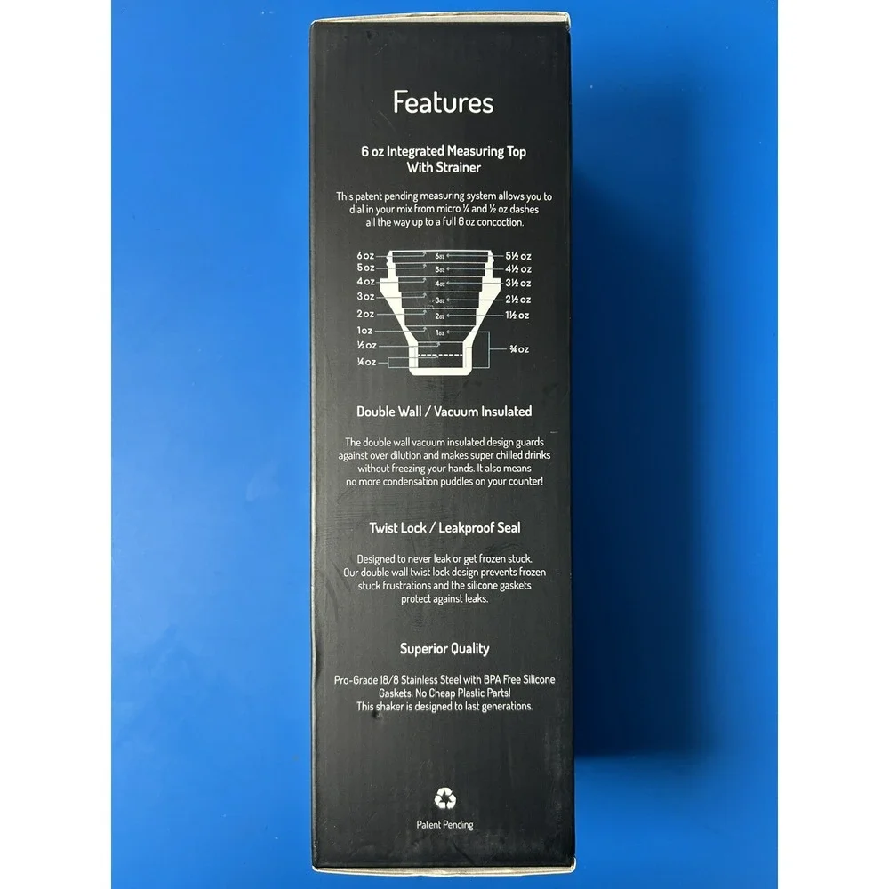 Elevated Craft Double Walled Hybrid Cocktail Shaker Stainless Steel